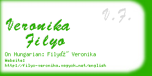veronika filyo business card